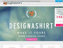 Tablet Screenshot of designashirt.co.za