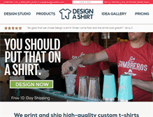 Tablet Screenshot of designashirt.com